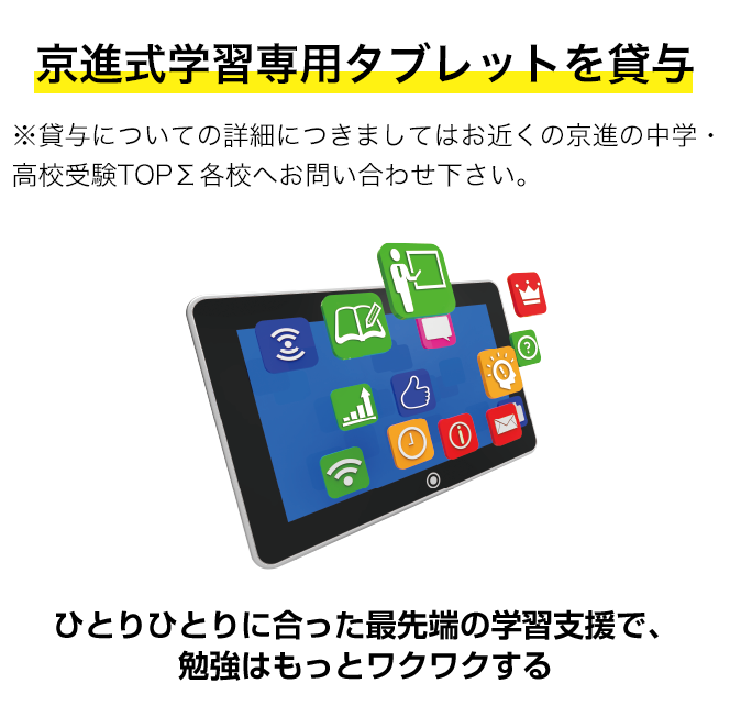 ひとりひとりに合った最先端の学習支援で、勉強はもっとワクワクする 月々の費用はわずか 月額440円(税込)!（タブレットの保険料）※初期登録費用(5,500円〈税込〉)は別途必要となります。