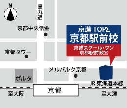 京進の大学受験TOPΣ 草津校　地図