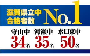 滋賀県立中合格者数 No.1