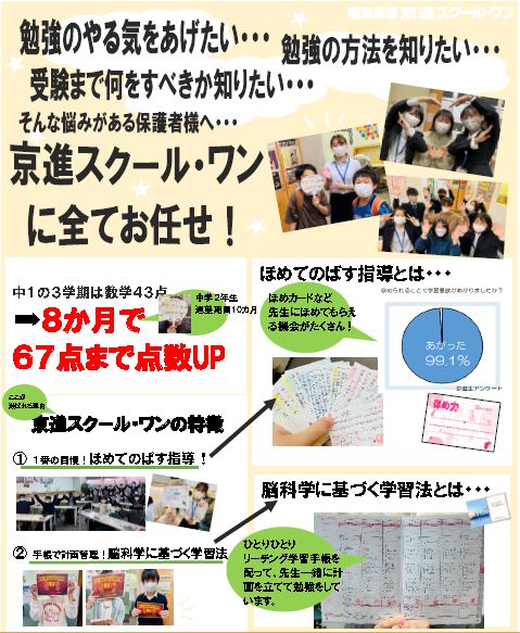 尼崎教室 個別指導 京進スクール ワン 兵庫県 尼崎駅の学習塾